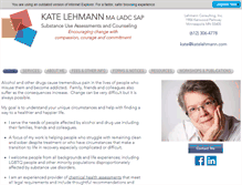 Tablet Screenshot of katelehmann.com